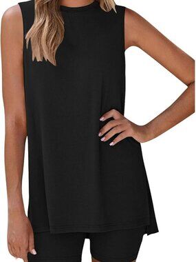New Pretty Garden Sleeveless 2 Piece Travel Outfit